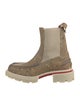 Christian Louboutin Spike Accents Rubber Rain Boots