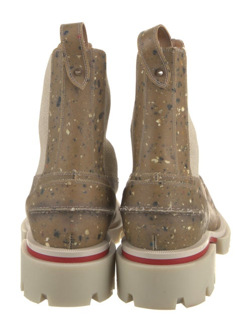 Christian Louboutin Spike Accents Rubber Rain Boots