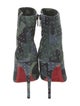 Christian Louboutin Suede Floral Print Boots