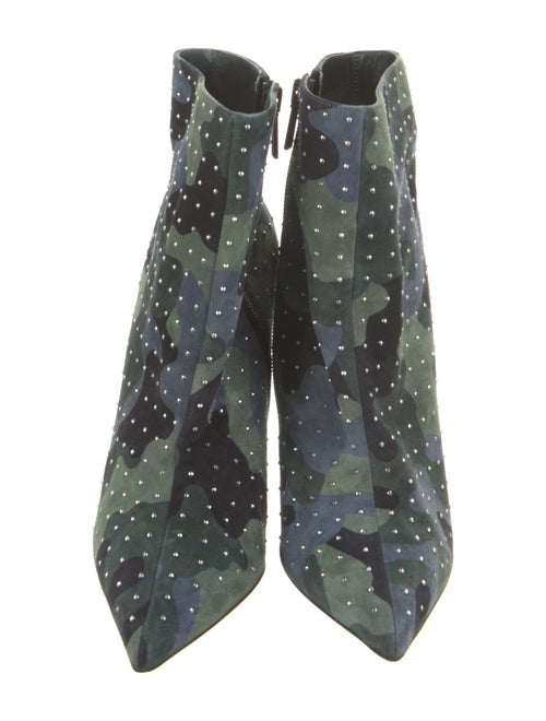 Christian Louboutin Suede Camouflage Print Boots