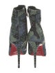 Christian Louboutin Suede Camouflage Print Boots