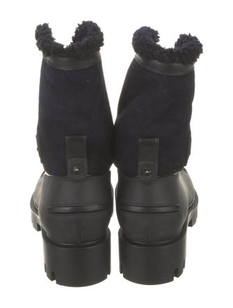 Christian Louboutin Spike Accents Nubuck Combat Boots