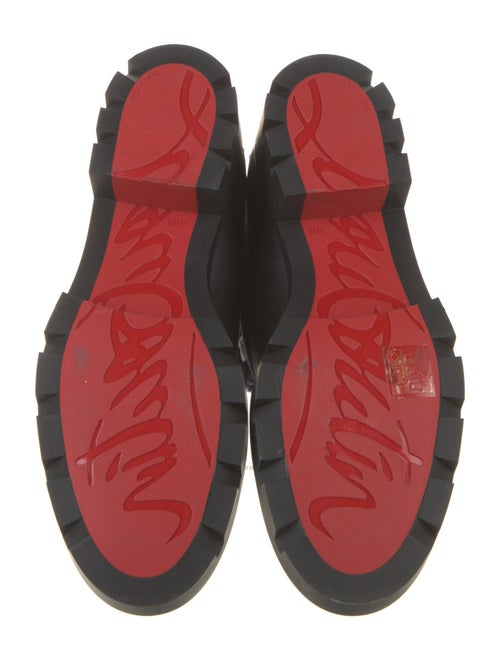 Christian Louboutin Spike Accents Nubuck Combat Boots