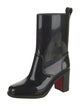Christian Louboutin Spike Accents Rubber Rain Boots