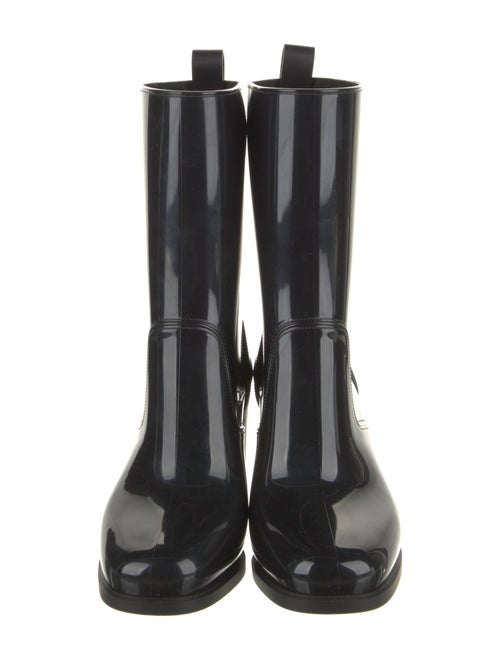 Christian Louboutin Spike Accents Rubber Rain Boots