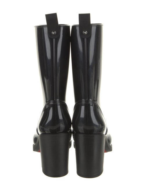 Christian Louboutin Spike Accents Rubber Rain Boots
