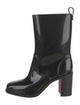 Christian Louboutin Spike Accents Rubber Rain Boots