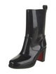 Christian Louboutin Spike Accents Rubber Rain Boots
