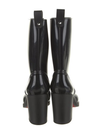Christian Louboutin Spike Accents Rubber Rain Boots