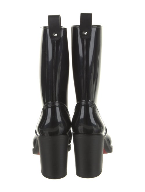 Christian Louboutin Spike Accents Rubber Rain Boots
