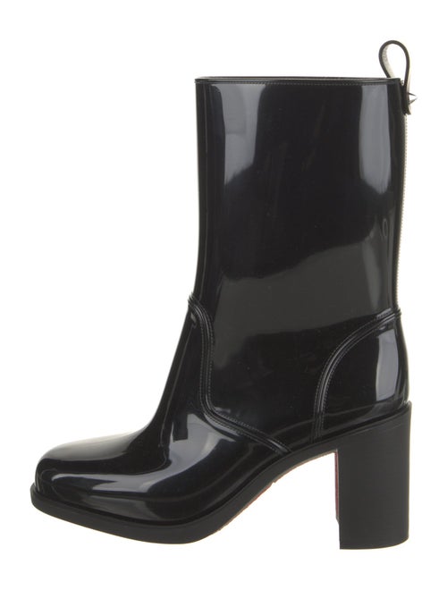 Christian Louboutin Spike Accents Rubber Rain Boots