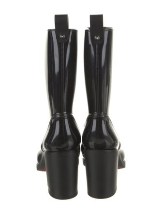 Christian Louboutin Spike Accents Rubber Rain Boots
