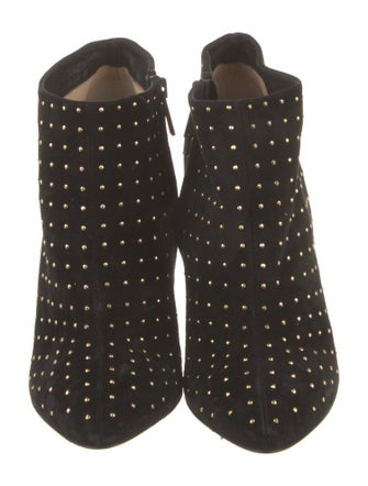Christian Louboutin Suede Studded Accents Boots