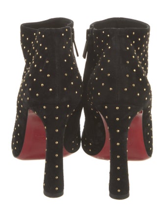 Christian Louboutin Suede Studded Accents Boots