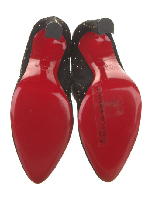 Christian Louboutin Suede Studded Accents Boots