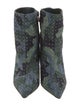 Christian Louboutin Suede Camouflage Print Boots