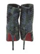 Christian Louboutin Suede Camouflage Print Boots