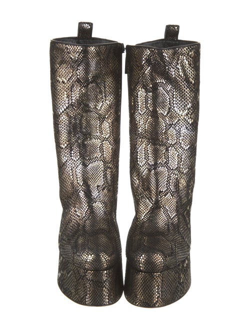 Christian Louboutin Suede Animal Print Boots