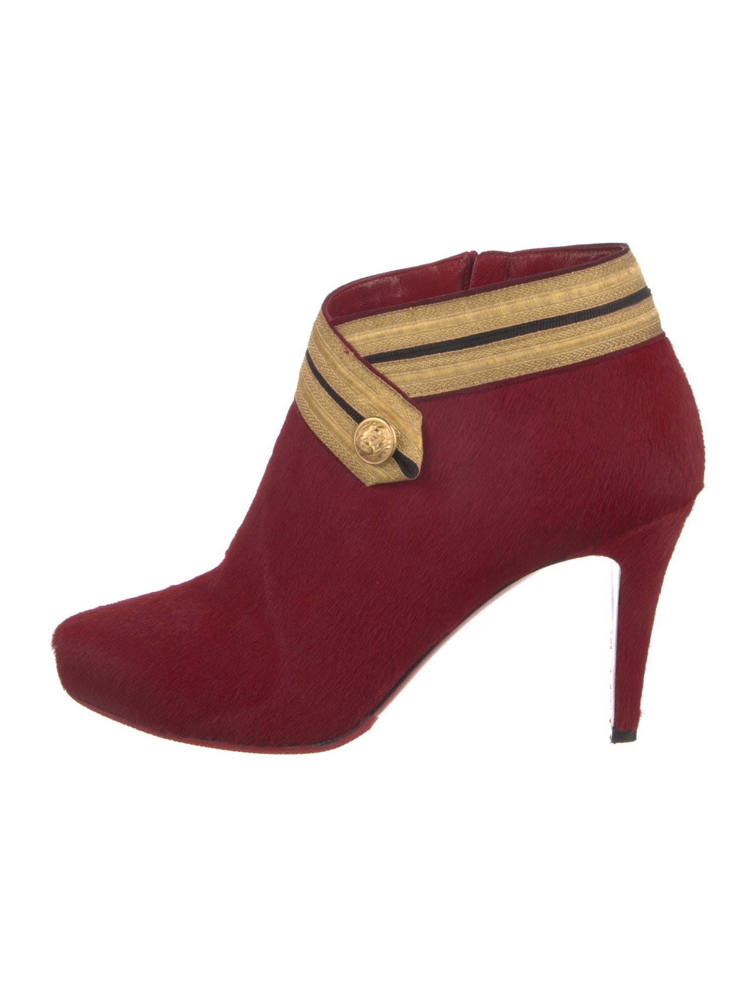 Christian Louboutin Ponyhair Striped Pumps