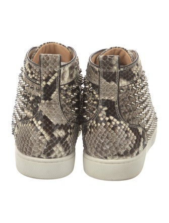 Christian Louboutin Snakeskin Animal Print Sneakers