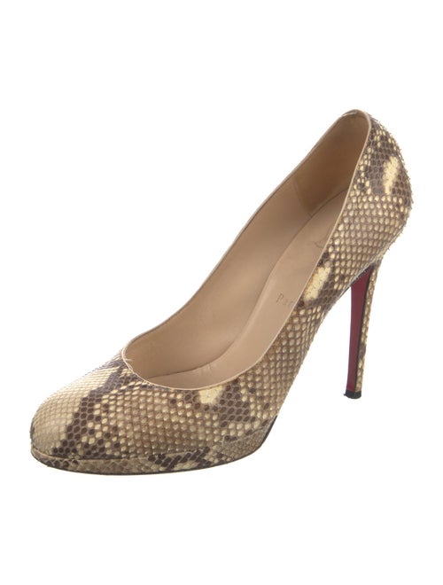 Christian Louboutin Snakeskin Animal Print Pumps