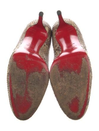 Christian Louboutin Snakeskin Animal Print Pumps