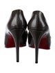 Christian Louboutin Patent Leather Mesh Accents Pumps