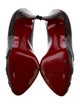 Christian Louboutin Patent Leather Mesh Accents Pumps