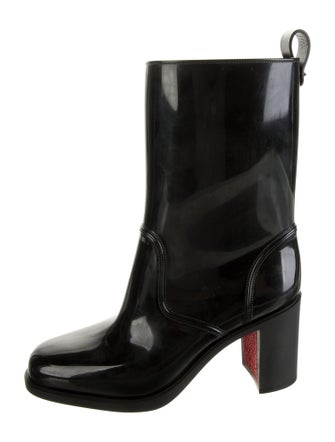Christian Louboutin Spike Accents PVC Rain Boots