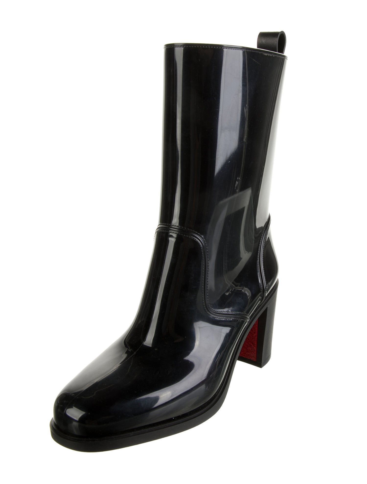 Christian Louboutin Spike Accents PVC Rain Boots