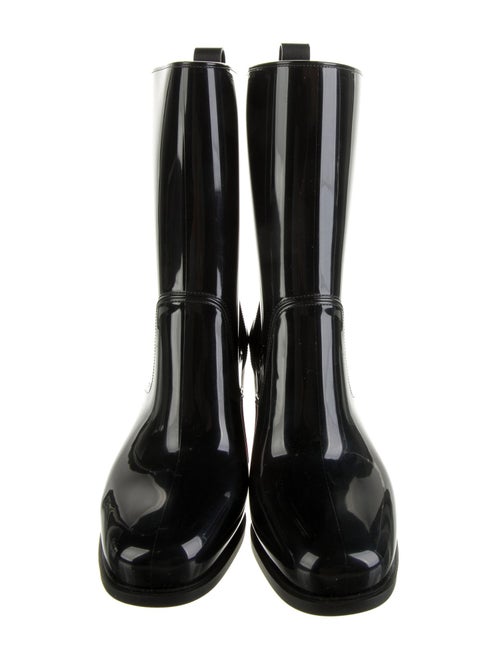 Christian Louboutin Spike Accents Rubber Rain Boots