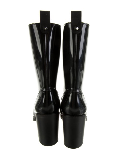 Christian Louboutin Spike Accents Rubber Rain Boots
