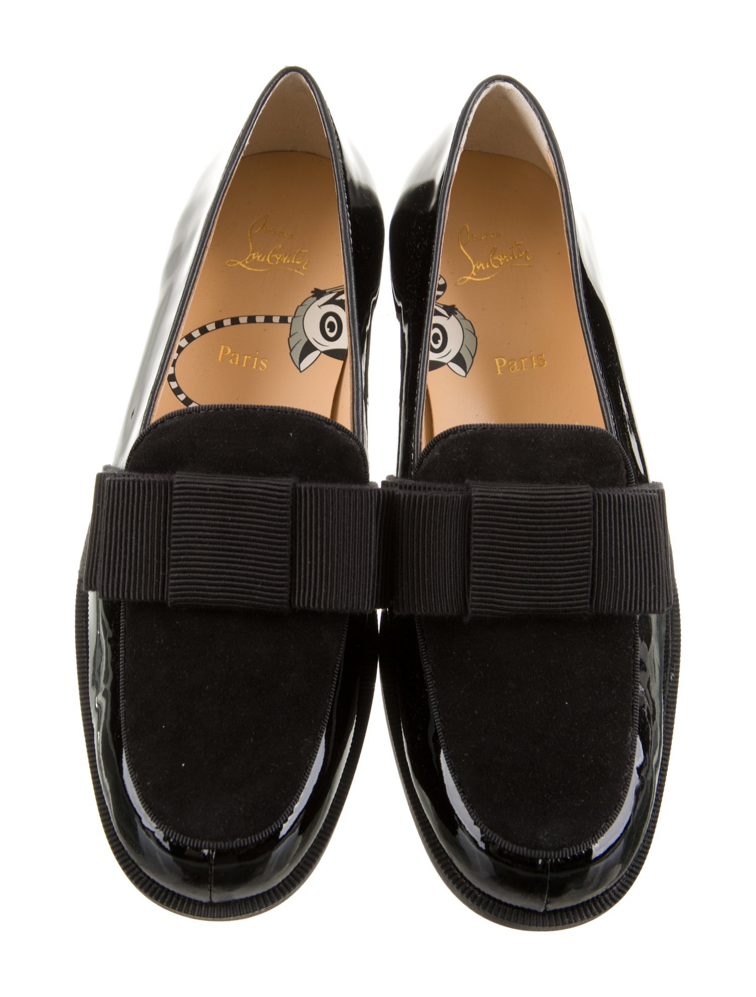 Christian Louboutin Kids' Styleetoy Leather Flat Shoes