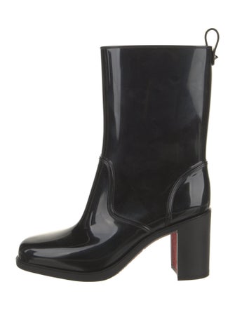 Christian Louboutin Rubber Studded Accents Rain Boots