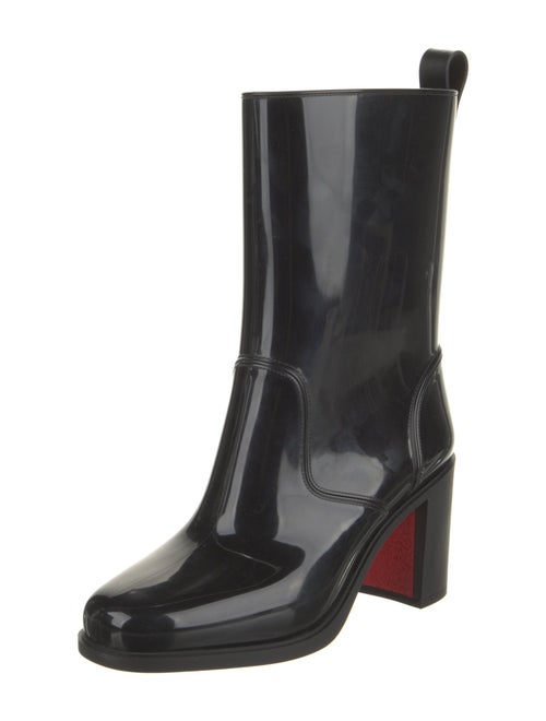 Christian Louboutin Rubber Studded Accents Rain Boots
