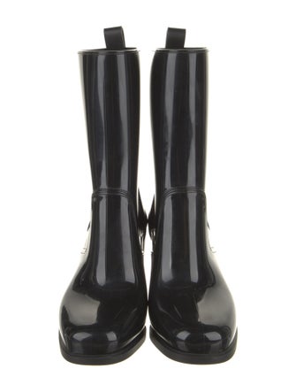 Christian Louboutin Rubber Studded Accents Rain Boots