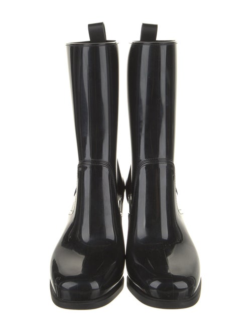 Christian Louboutin Rubber Studded Accents Rain Boots