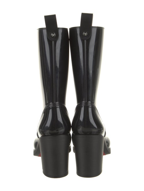 Christian Louboutin Rubber Studded Accents Rain Boots