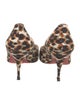 Christian Louboutin Canvas Animal Print Pumps