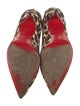 Christian Louboutin Canvas Animal Print Pumps