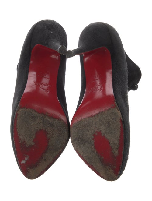 Christian Louboutin Suede Lace-Up Boots