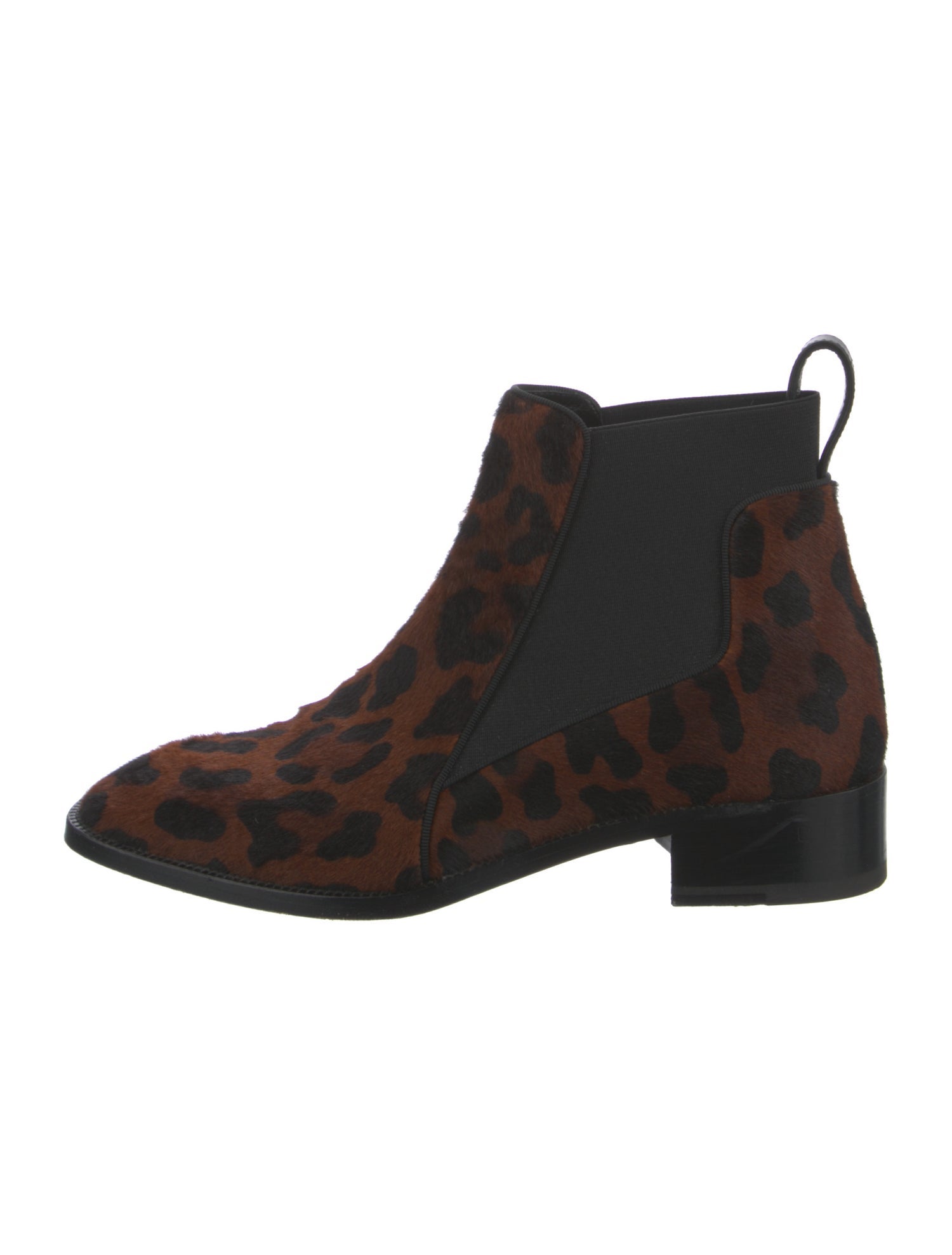 Christian Louboutin Ponyhair Animal Print Chelsea Boots
