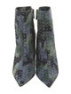 Christian Louboutin Suede Camouflage Print Boots