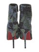 Christian Louboutin Suede Camouflage Print Boots