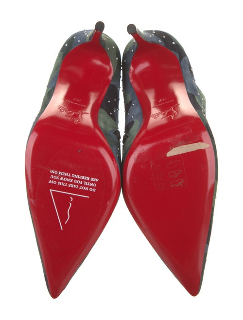 Christian Louboutin Suede Camouflage Print Boots