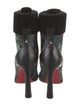 Christian Louboutin Suede Camouflage Print Lace-Up Boots