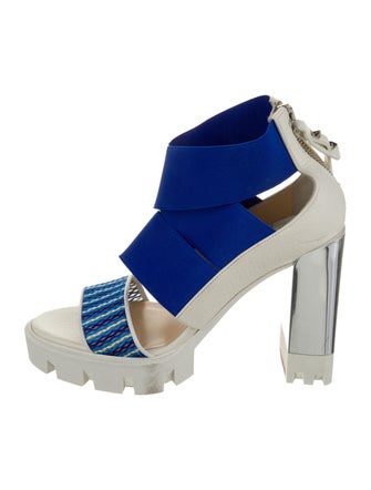 Christian Louboutin Printed Slingback Sandals