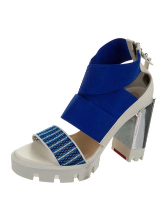 Christian Louboutin Printed Slingback Sandals