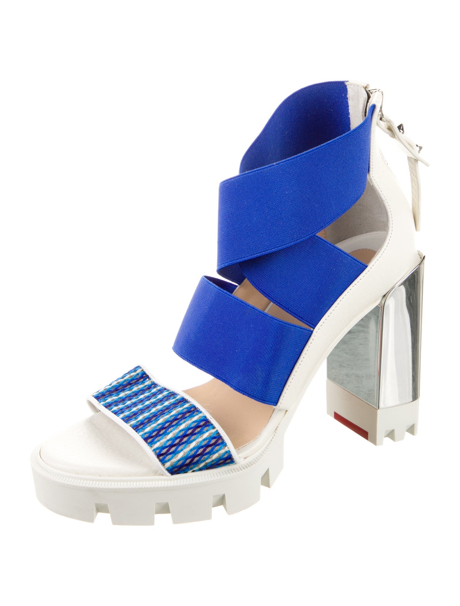 Christian Louboutin Colorblock Pattern Sandals