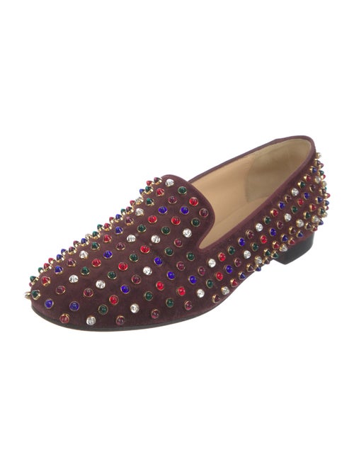 Christian Louboutin Suede Printed Loafers